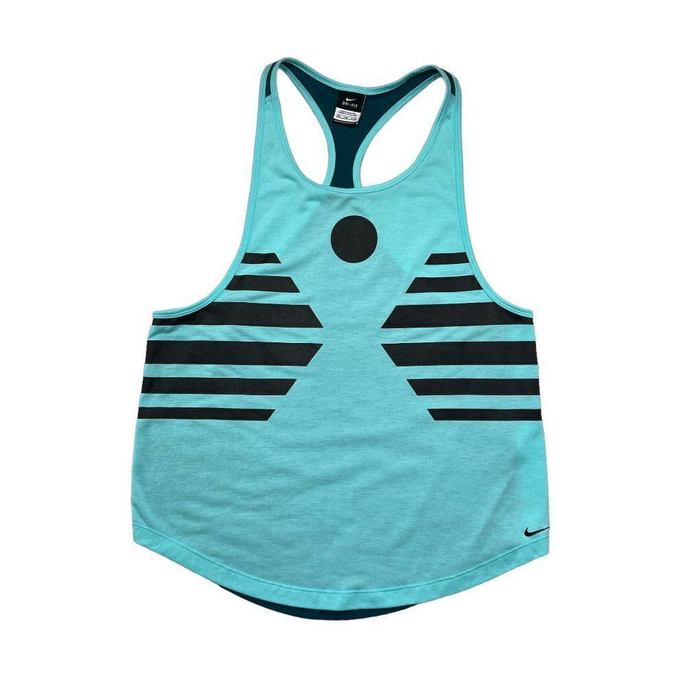 Nike Dri-Fit Tank Shirt Women's Size Small Turquoise Athletic Tank Top